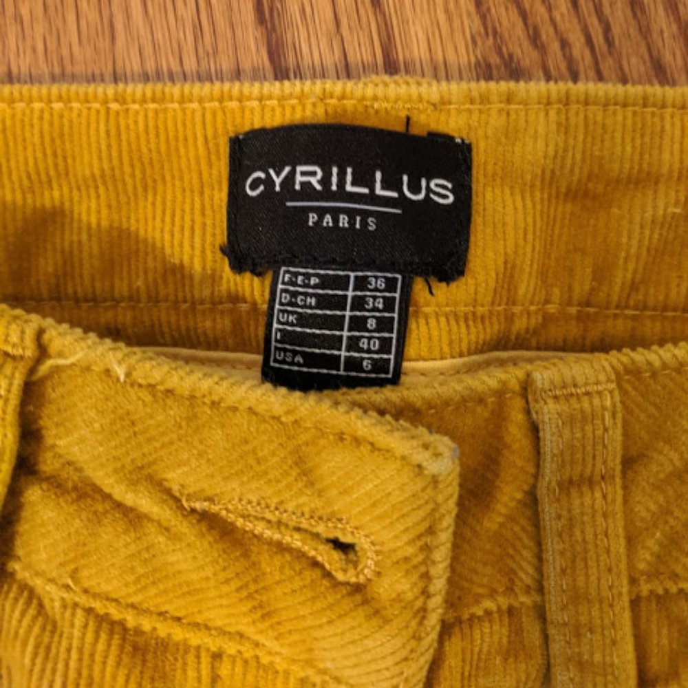 Mustard corduroy pants